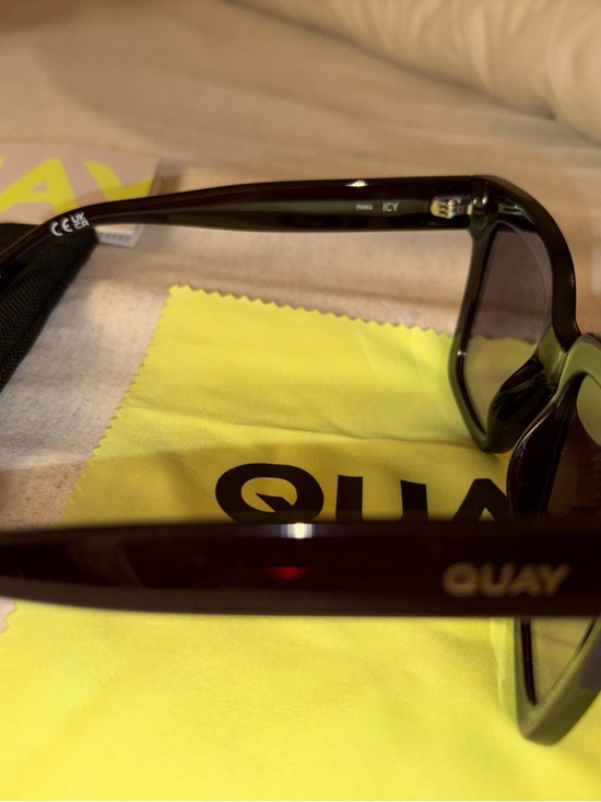 Quay Australia Icy Square Frame Women\'s Sunglasses Espresso Brown main image 10